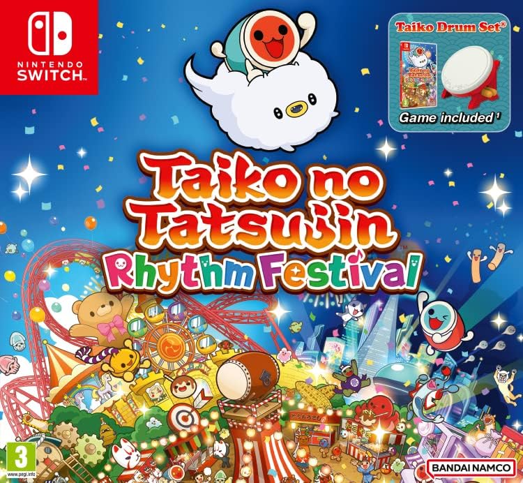 Taiko no Tatsujin Rhythm Festival Taiko Drum Set SWITCH