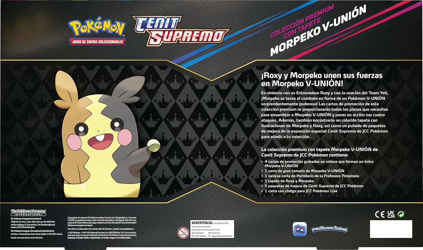 Coleccion Premium con Tapete Morpeko V-Union Pokemon TCG Castellano
