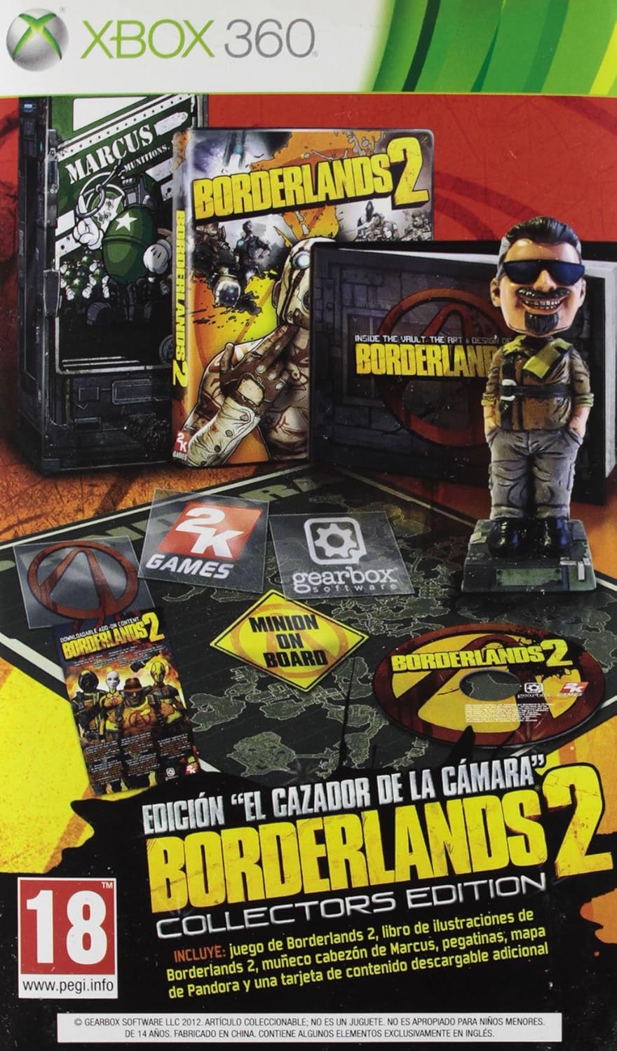 Borderlands 2 Edicion El Cazador de la Cámara Collector's Edition XBOX 360