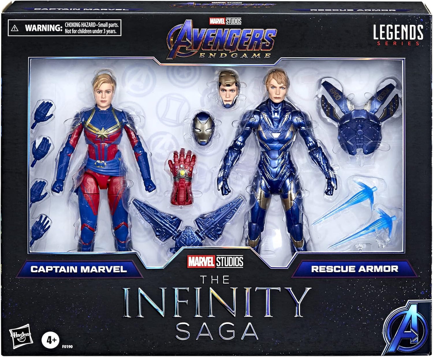 Pack Figuras Captain Marvel and Rescue Armor The Infinity Saga Hasbro