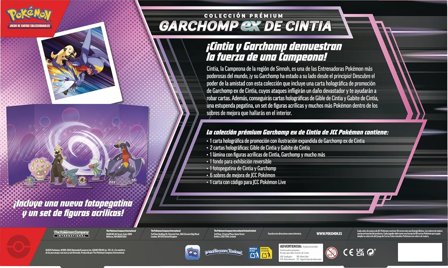 Colección Premium Garchomp EX de Cintia Pokemon TCG Castellano