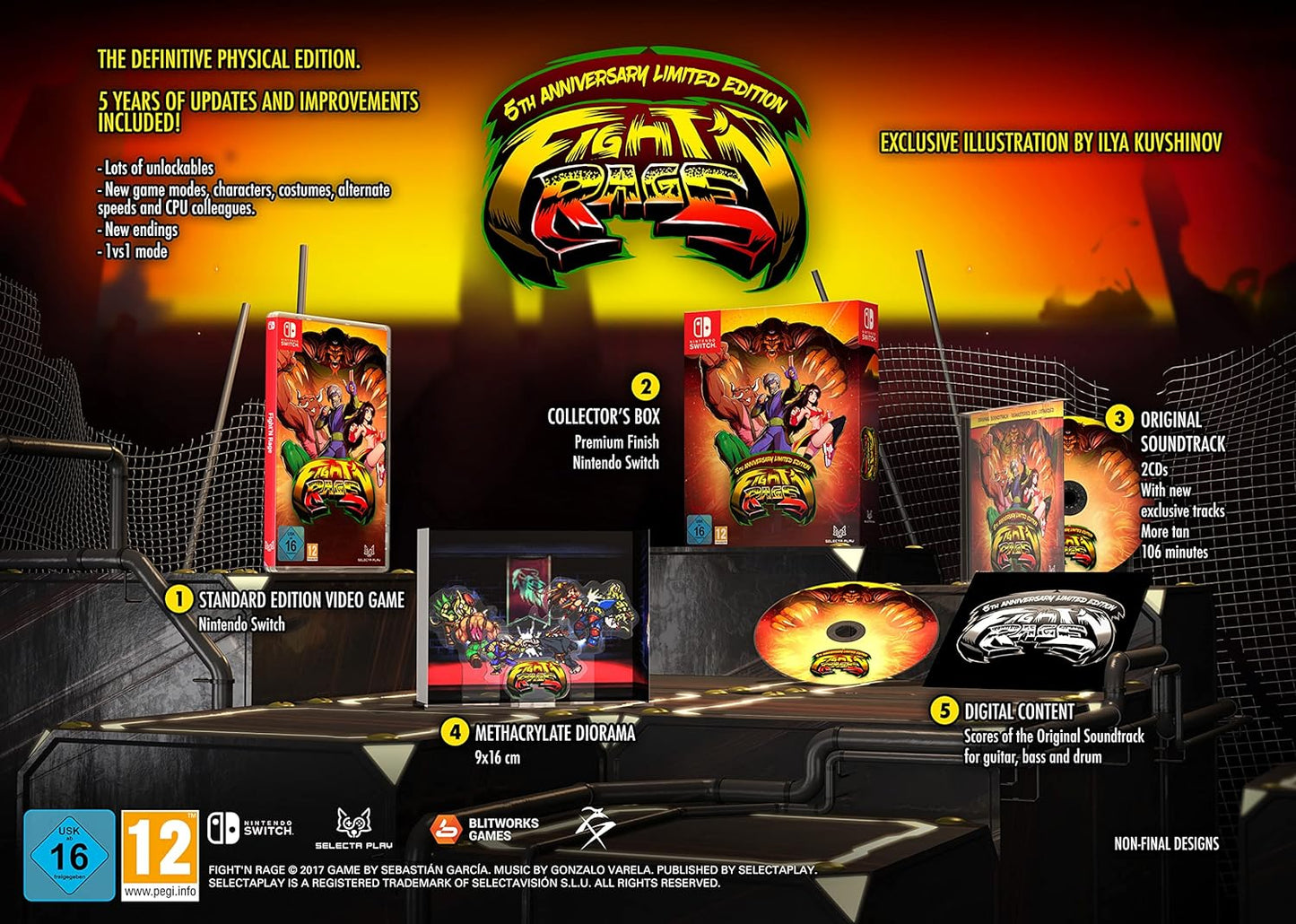 Fight'n Rage 5th Anniversary Limited Edition SWITCH