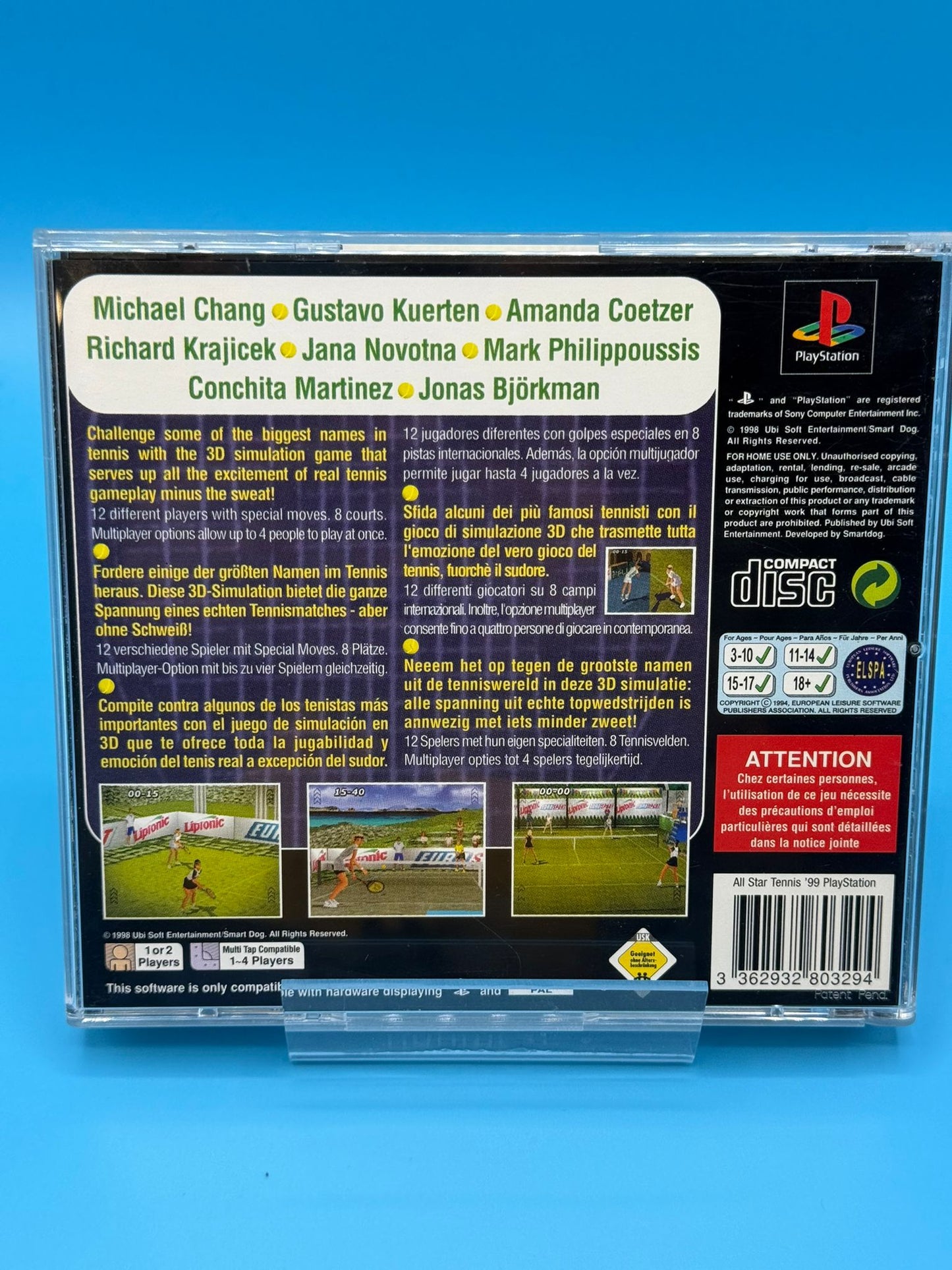 All-Star Tennis 99 PLAYSTATION