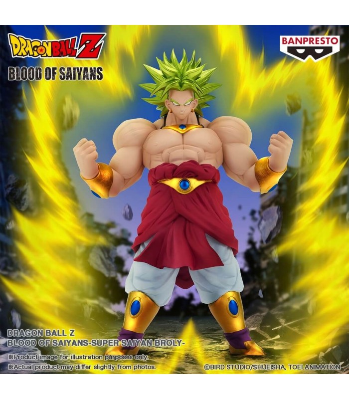 Figura Broly Super Saiyan Blood of Saiyans Banpresto 20cm