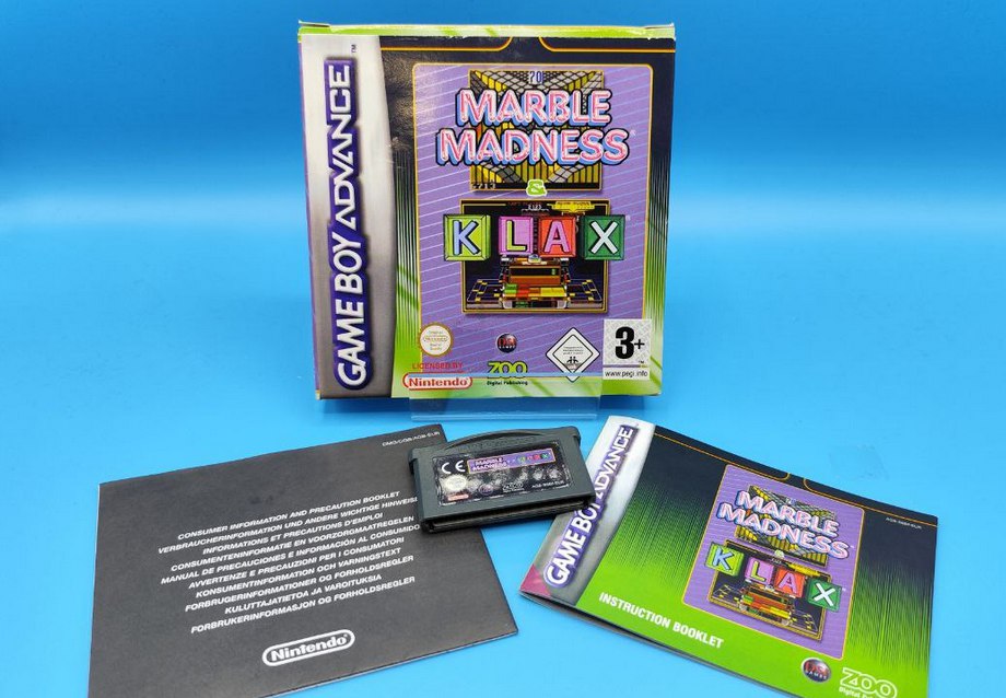 Marble Madness and Klax GAME BOY ADVANCE