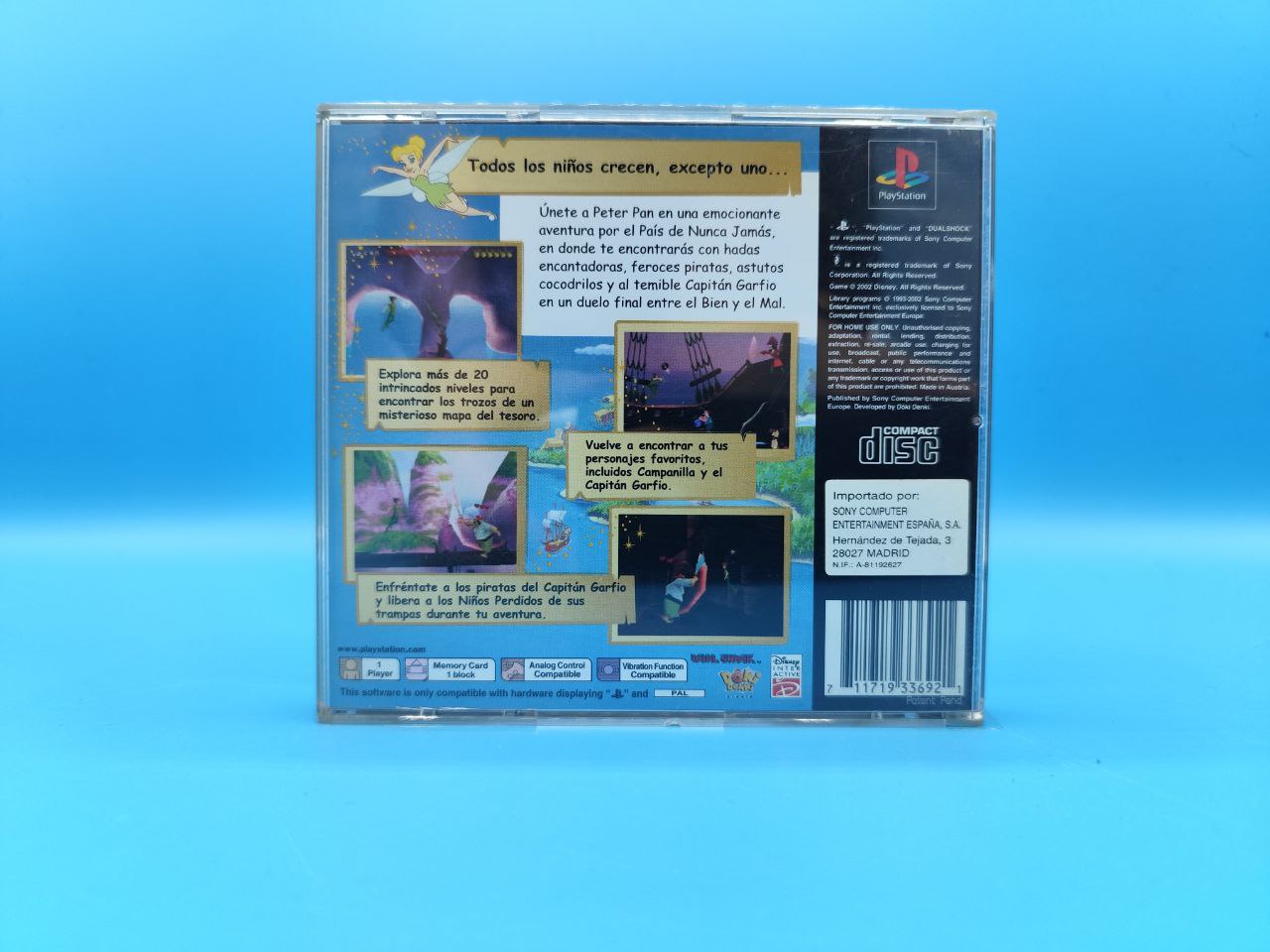 Aventuras de Peter Pan en el Pais de Nunca Jamas PLAYSTATION