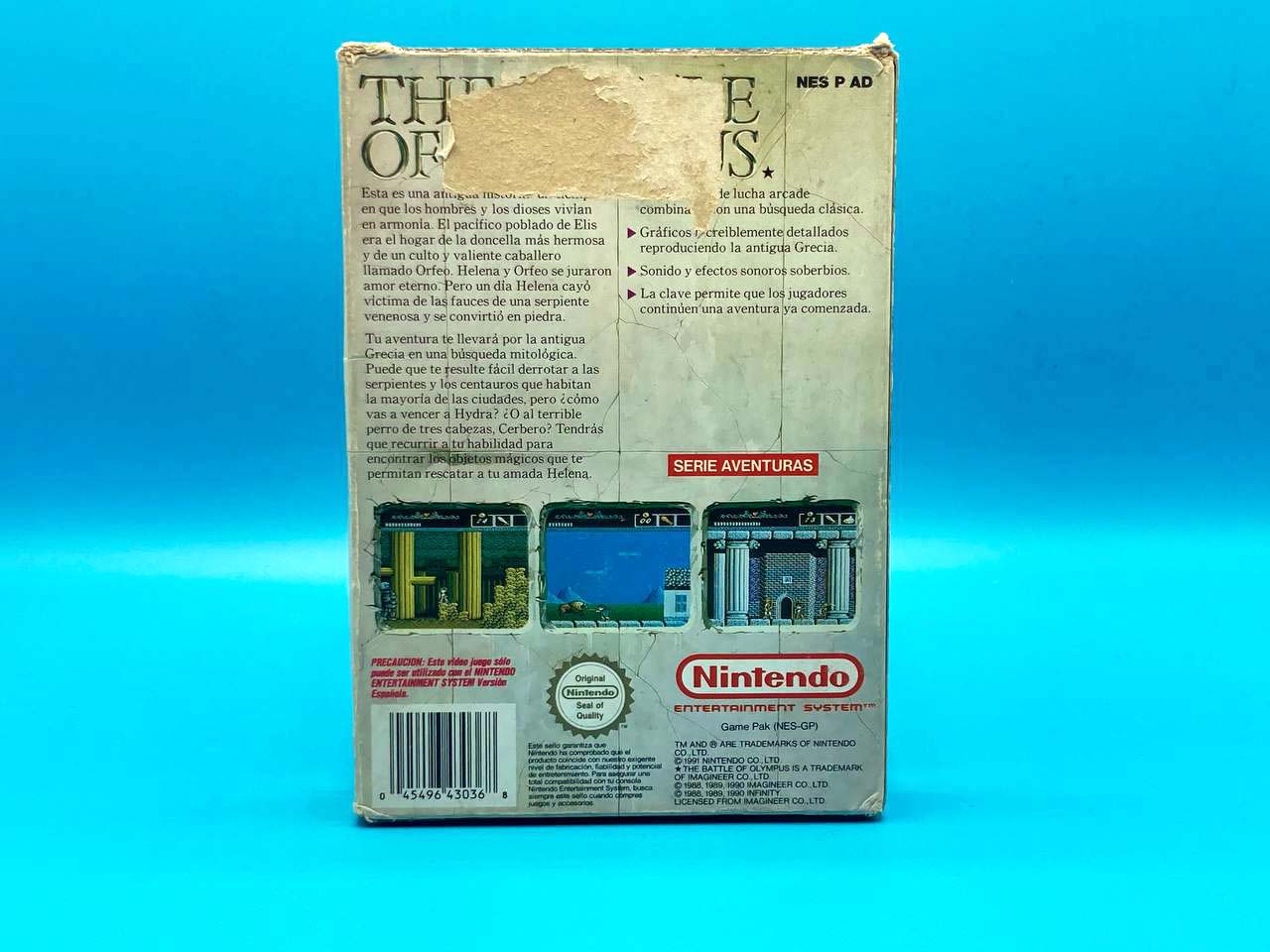 The Battle of Olympus NINTENDO NES