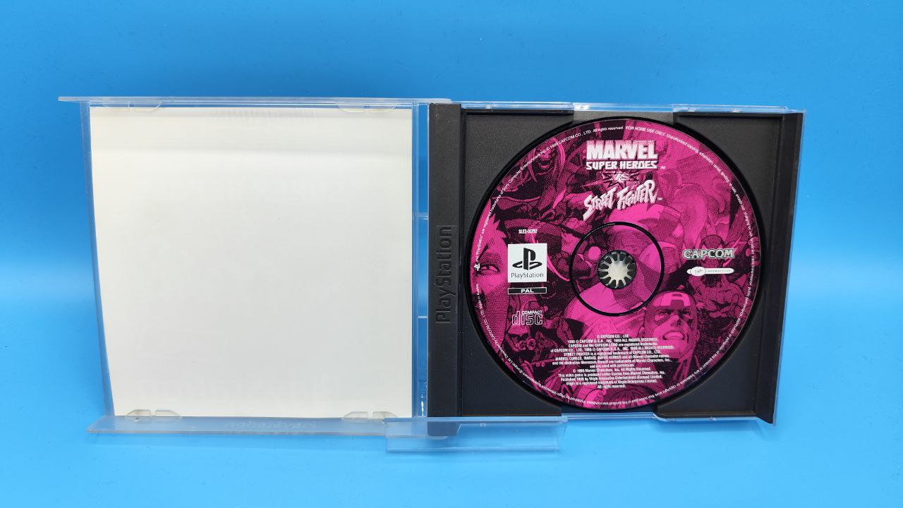 Sin Manual Marvel Super Heroes VS Street Fighter PLAYSTATION