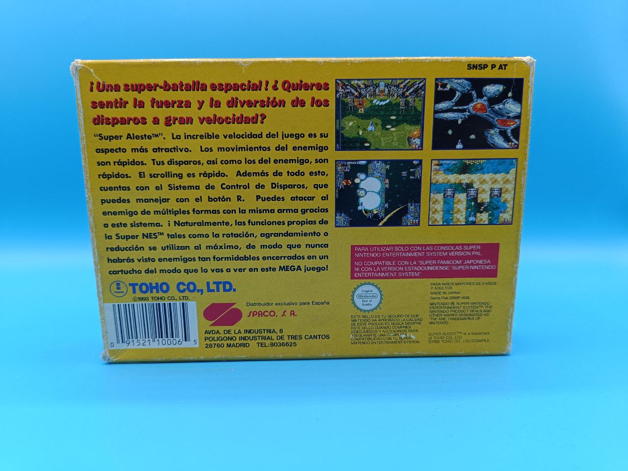 Sin Manual Super Aleste SUPER NINTENDO
