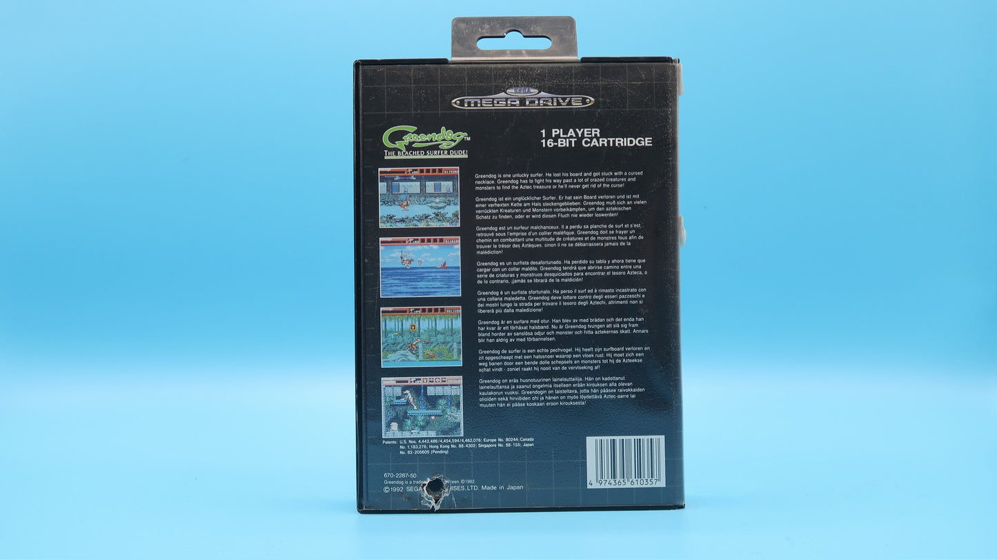 Sin Manual Greendog MEGA DRIVE