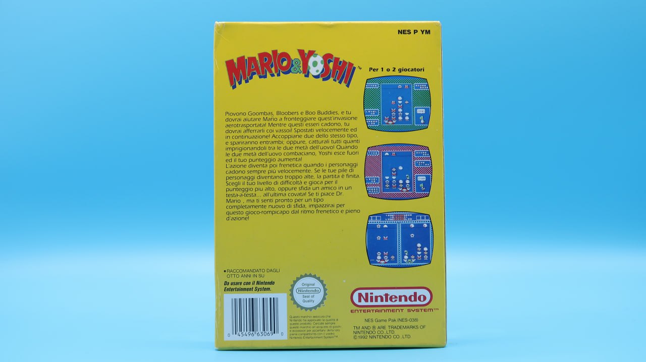 Mario and Yoshi NINTENDO NES