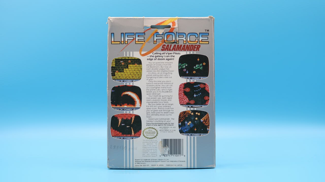 Life Force Salamander NINTENDO NES