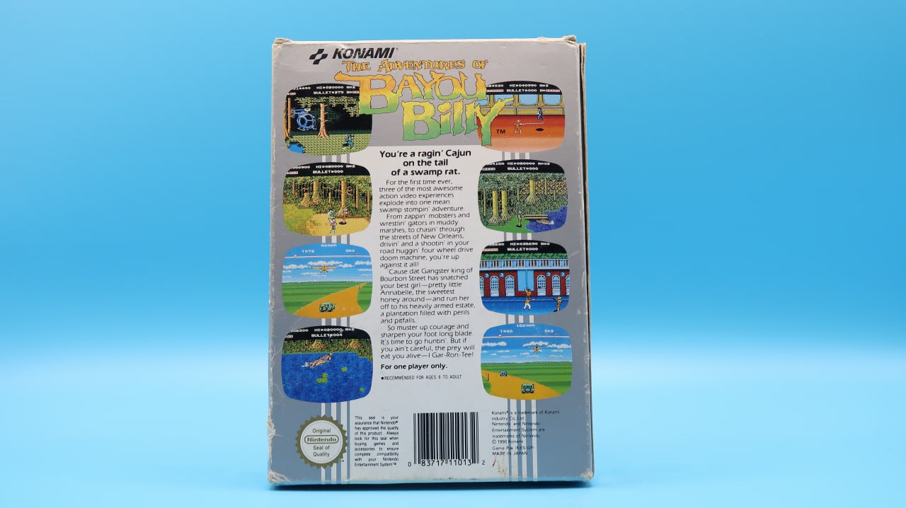 The Adventures Of Bayou Billy NINTENDO NES