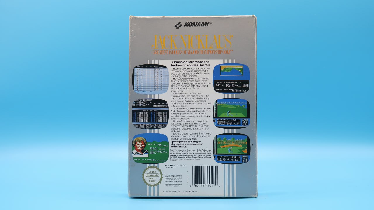 Sin Manual Jack Nicklaus NINTENDO NES