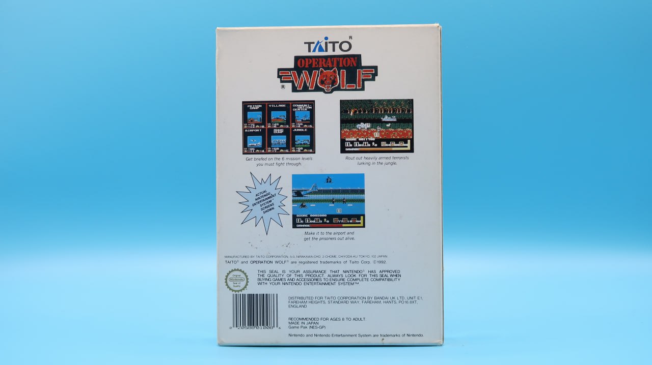 Operation Wolf NINTENDO NES (Importación inglesa)