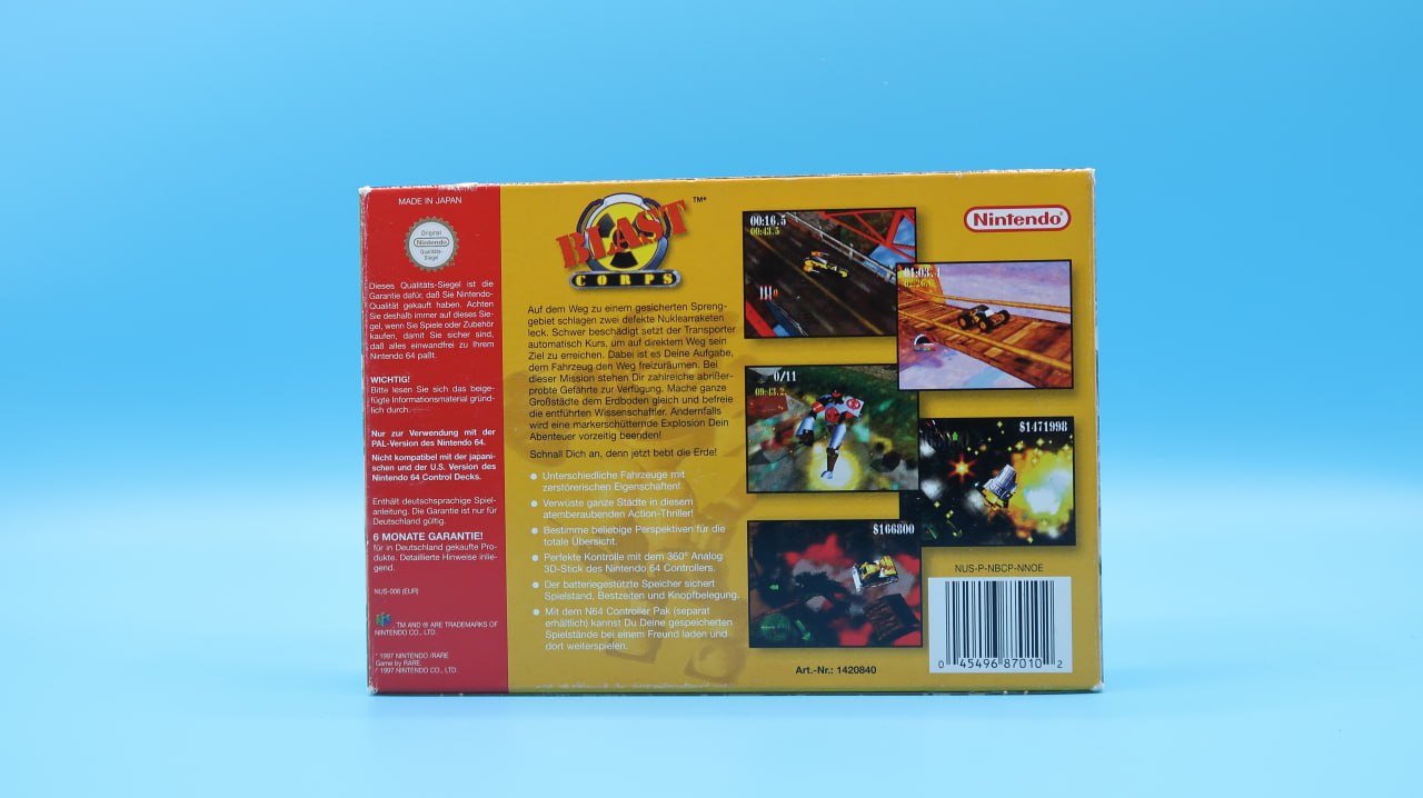Blast Corps NINTENDO 64 (Importación alemana)