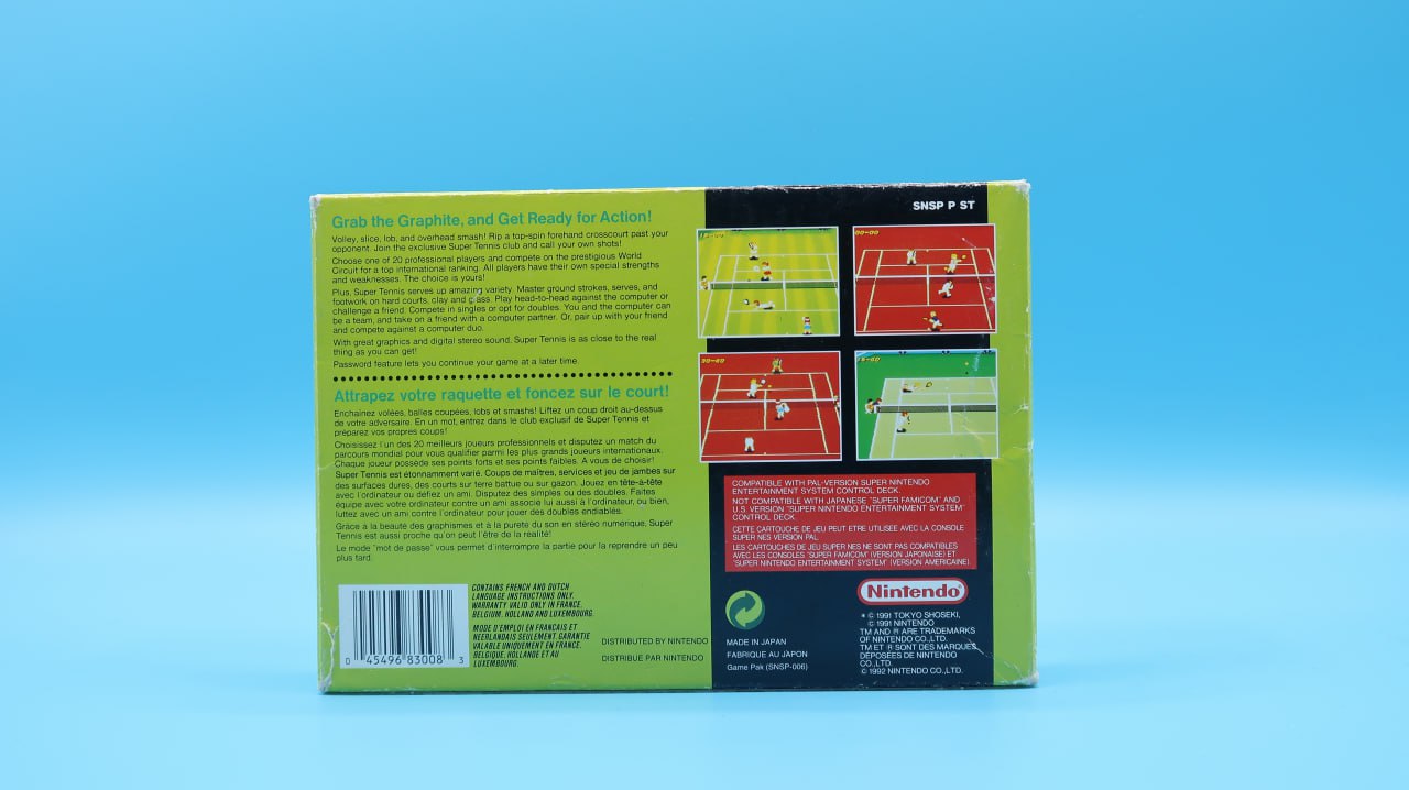 Super Tennis SUPER NINTENDO (Importación francesa)