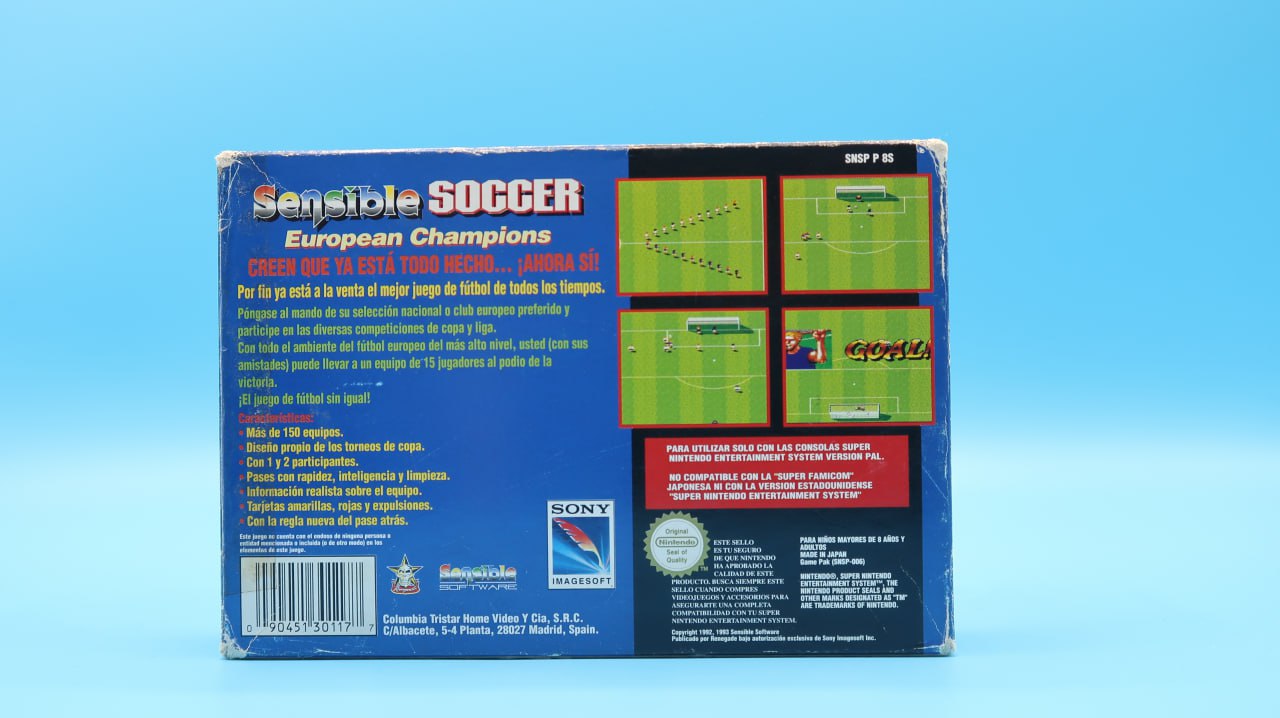 Sensible Soccer SUPER NINTENDO