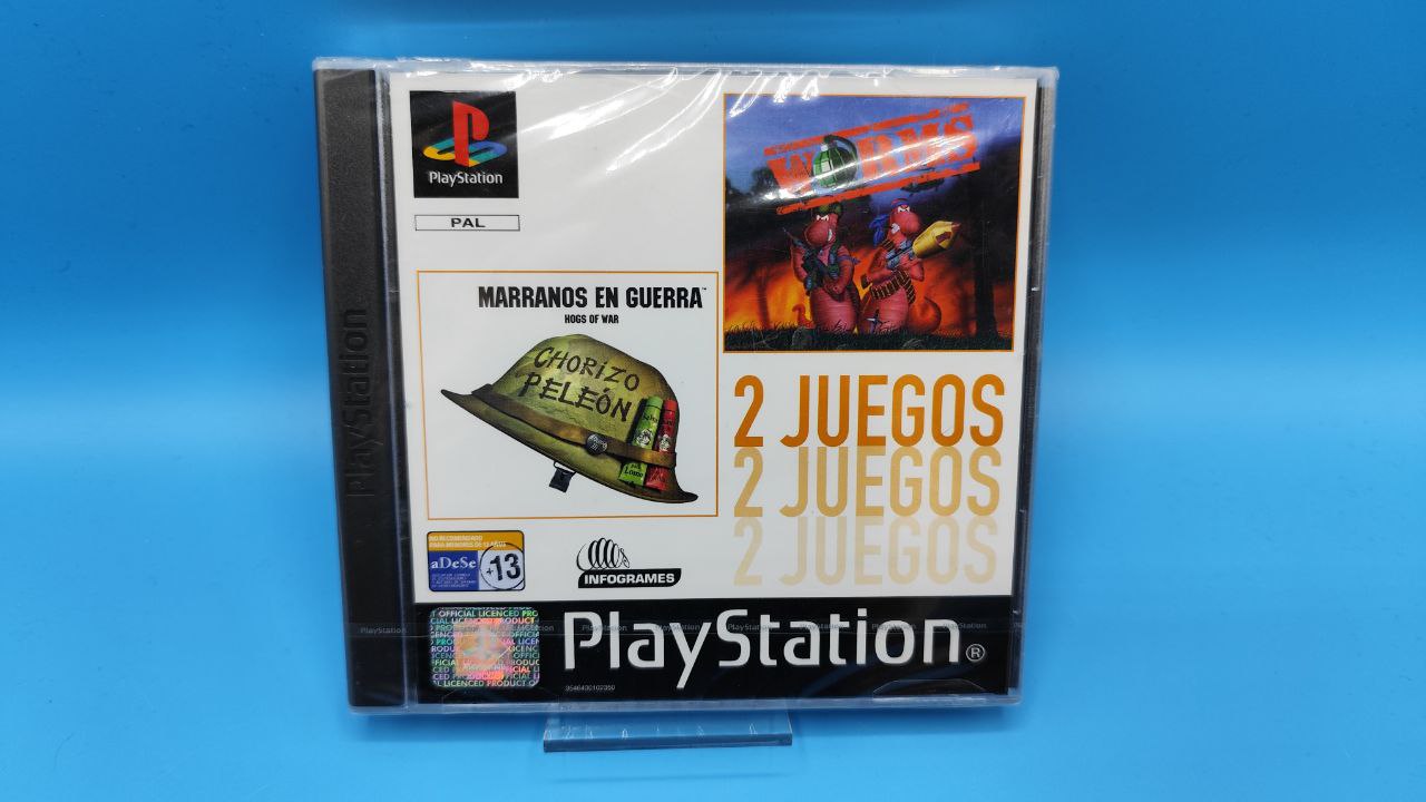 Marranos en Guerra + Worms PLAYSTATION