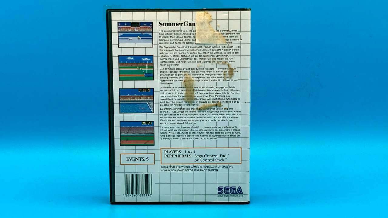 Summer Games MASTER SYSTEM