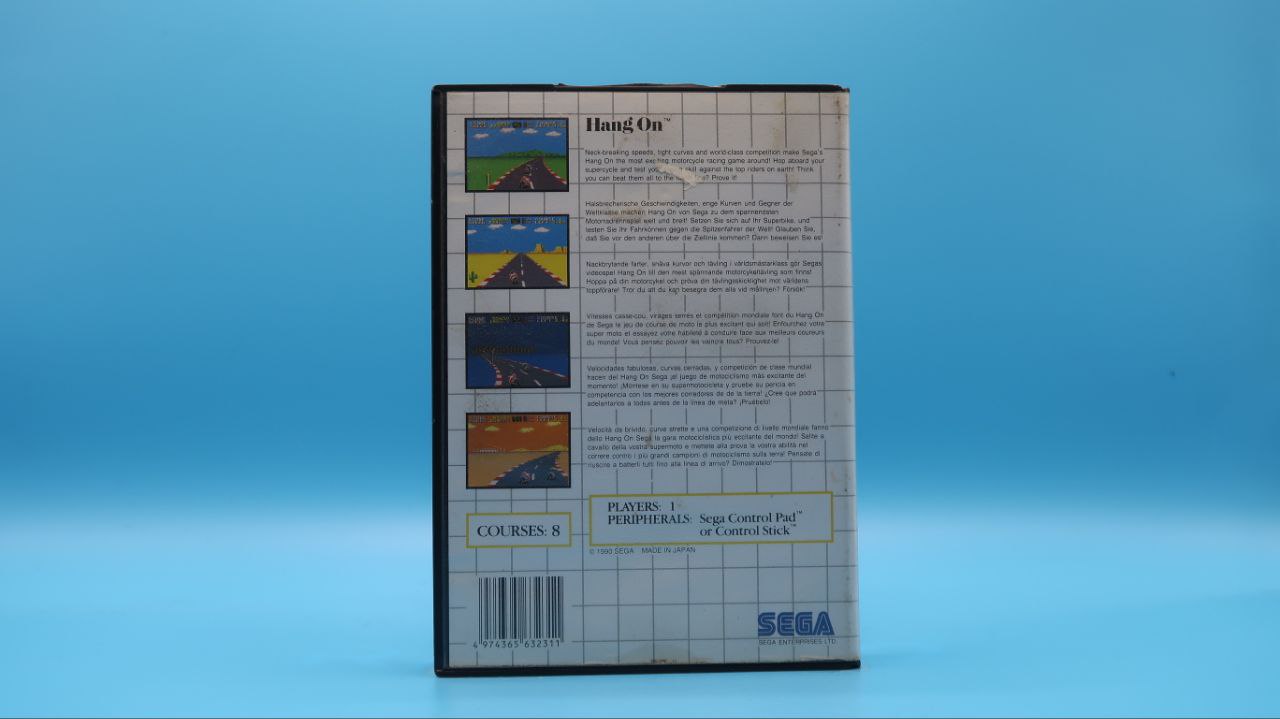 Sin Manual Hang-On MASTER SYSTEM