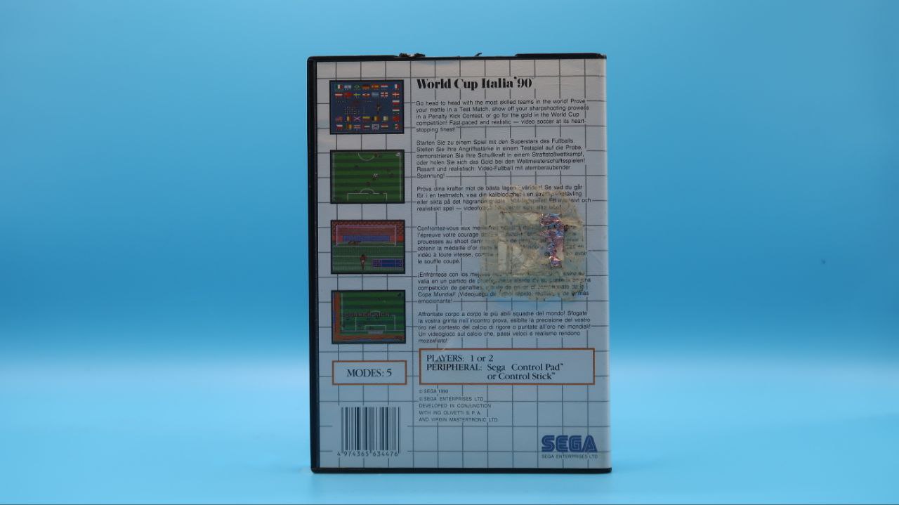 Sin Manual World Cup Italia 90 MASTER SYSTEM