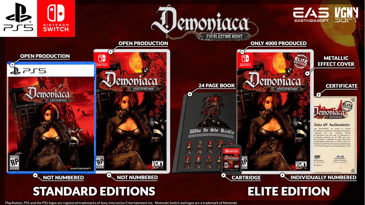Demoniaca Everlasting Night PLAYSTATION 5 (Importación americana)