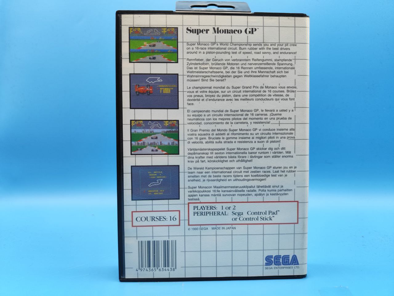Sin Manual Super Monaco GP MASTER SYSTEM