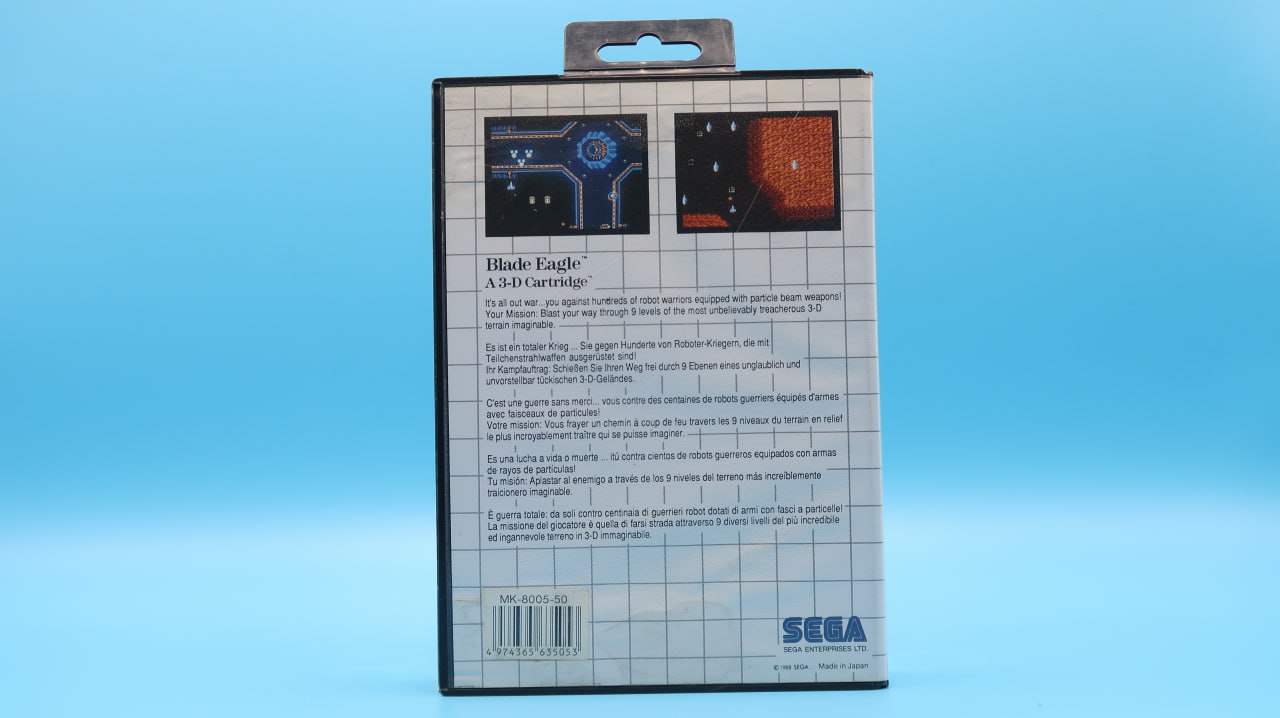 Sin Manual Blade Eagle 3D MASTER SYSTEM