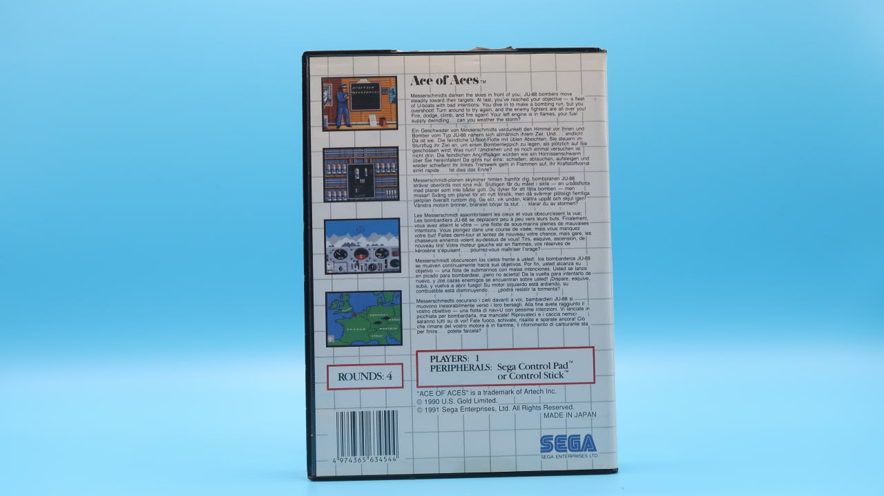 Sin Manual Ace of Aces MASTER SYSTEM