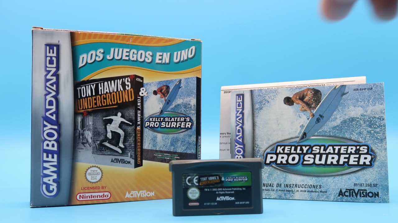 Tony Hawks Underground + Kelly Slaters Pro Surfer GAME BOY ADVANCE