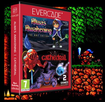 Cartucho Evercade Alwa + Cathedral Nº27