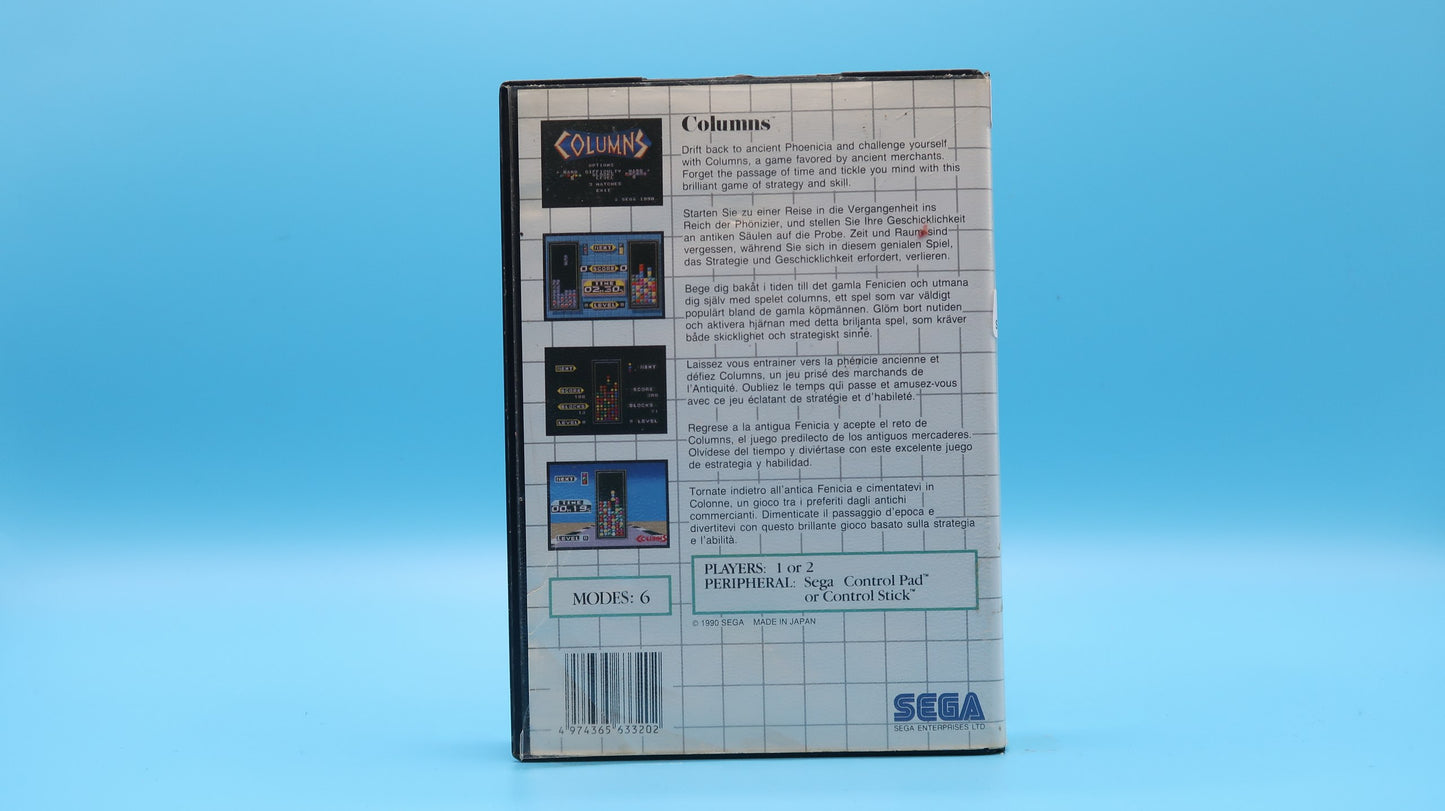 Sin Manual Columns MASTER SYSTEM