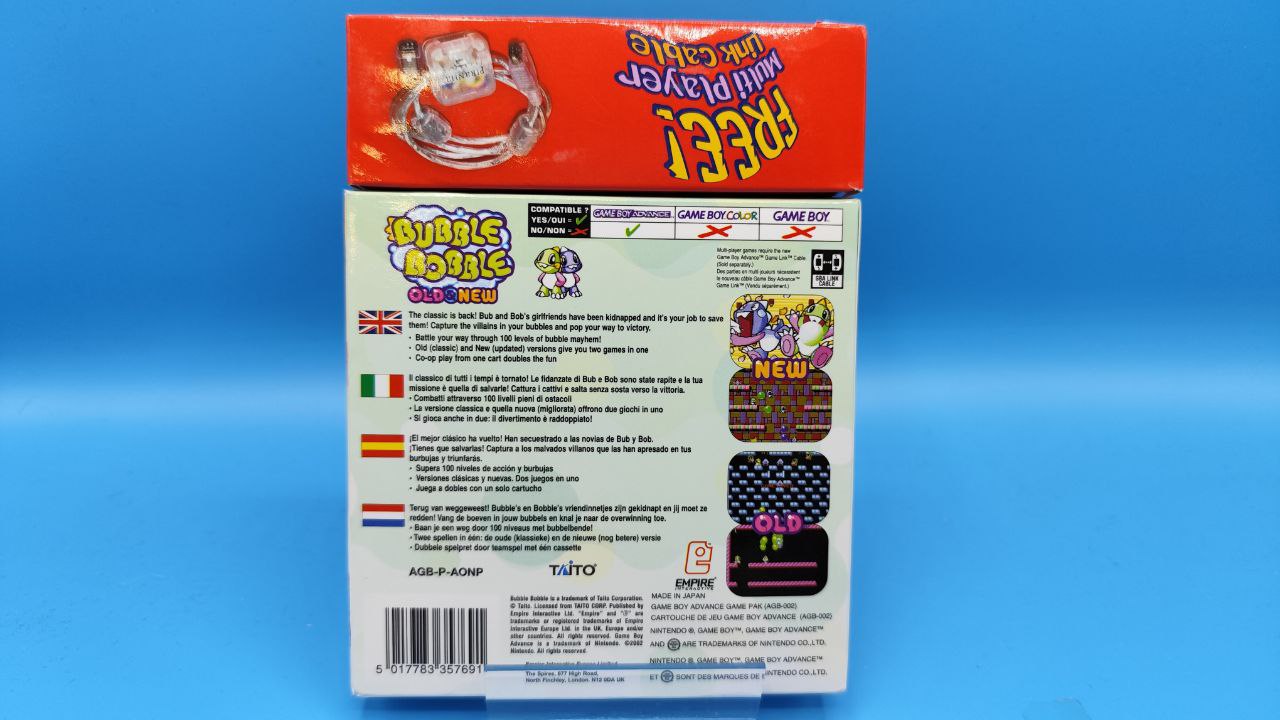 Bubble Bobble Old and New GAME BOY ADVANCE