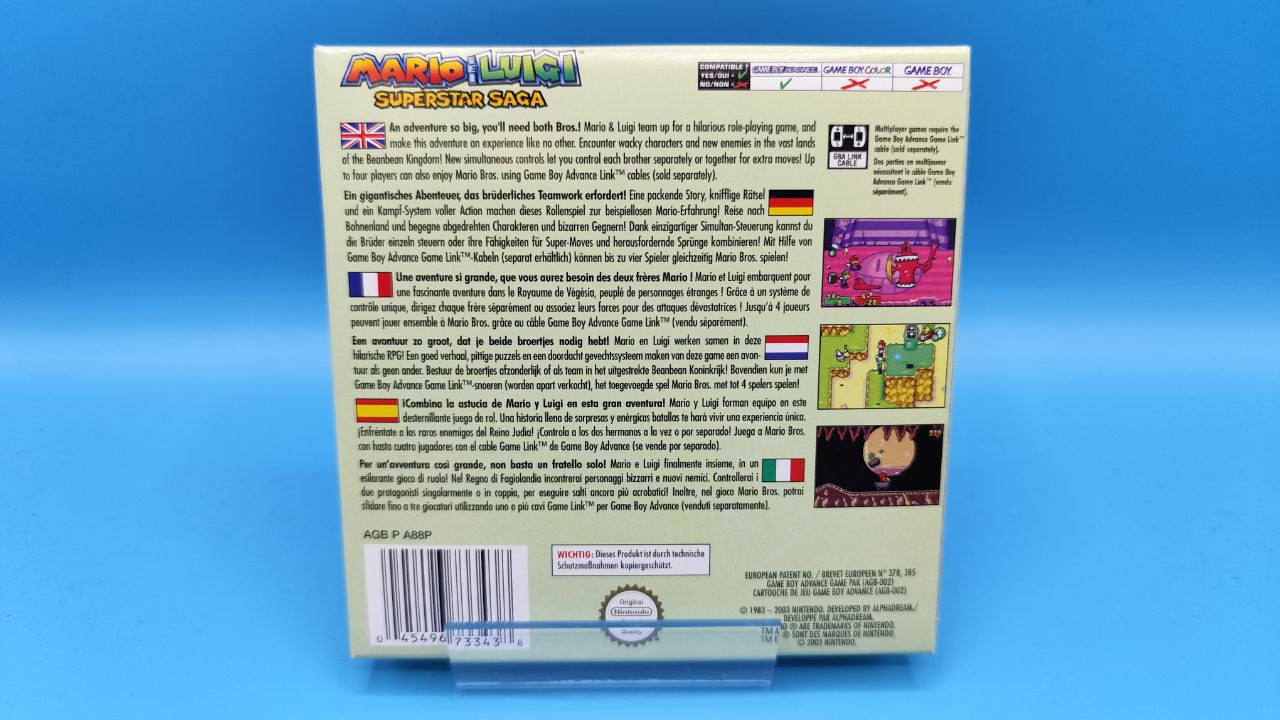 Mario and Luigi Superstar Saga GAME BOY ADVANCE