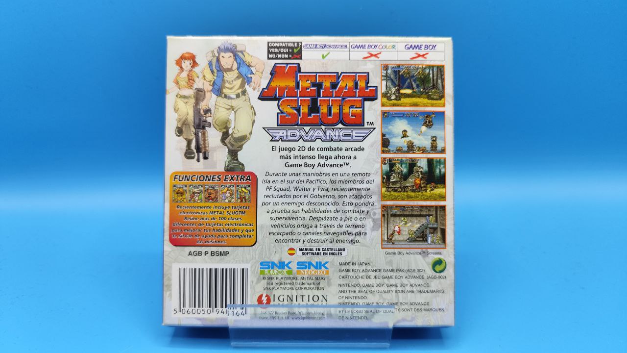 Metal Slug Advance GAME BOY ADVANCE