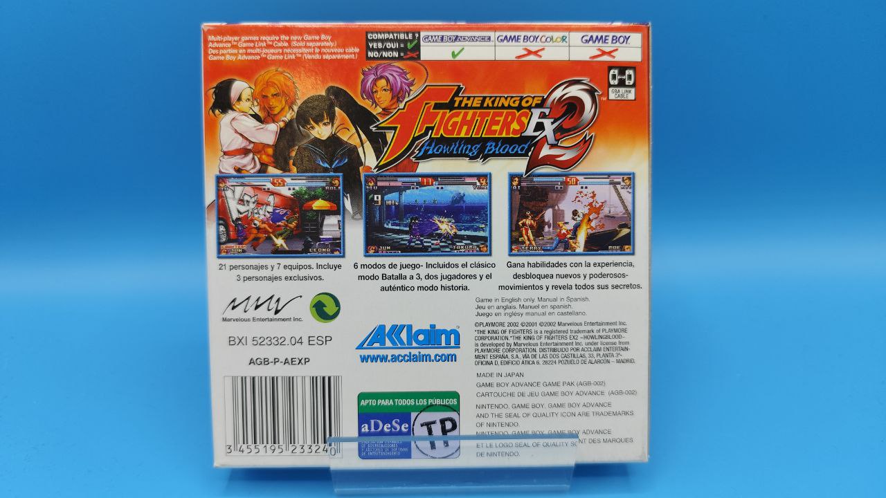 The King of Fighters EX 2 Howling Blood GAME BOY ADVANCE