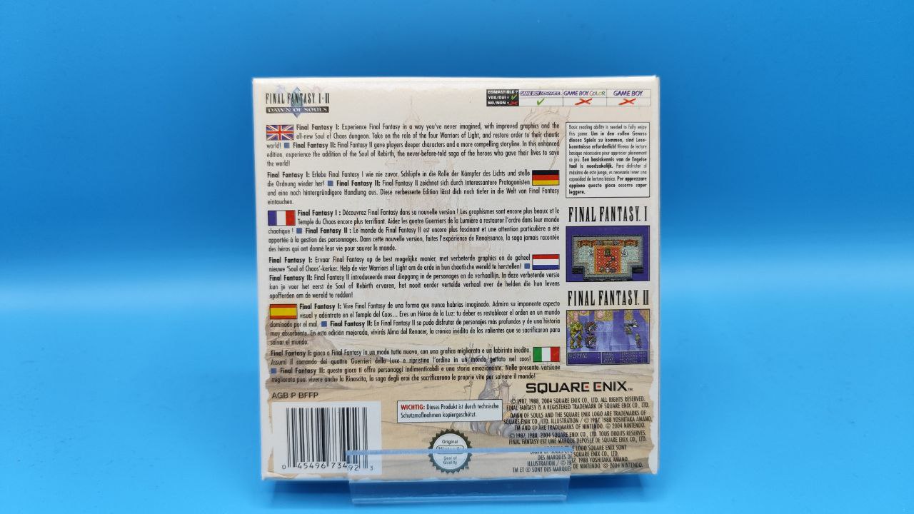 Final Fantasy I-II Dawn of Souls GAME BOY ADVANCE