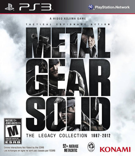 Metal Gear Solid The Legacy Collection PLAYSTATION 3 (Importación americana)