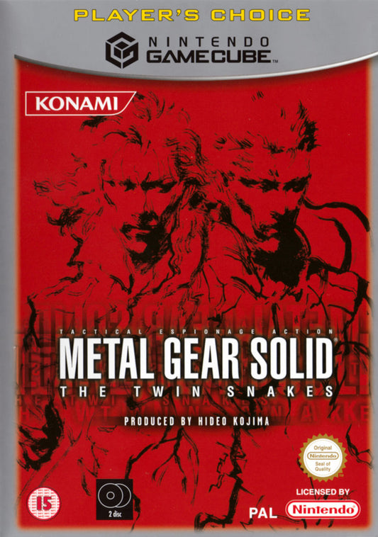 Sin Manual Metal Gear Solid The Twin Snakes Player's Choice GAMECUBE