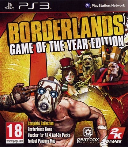 Borderlands Edición Juego Del Año PLAYSTATION 3