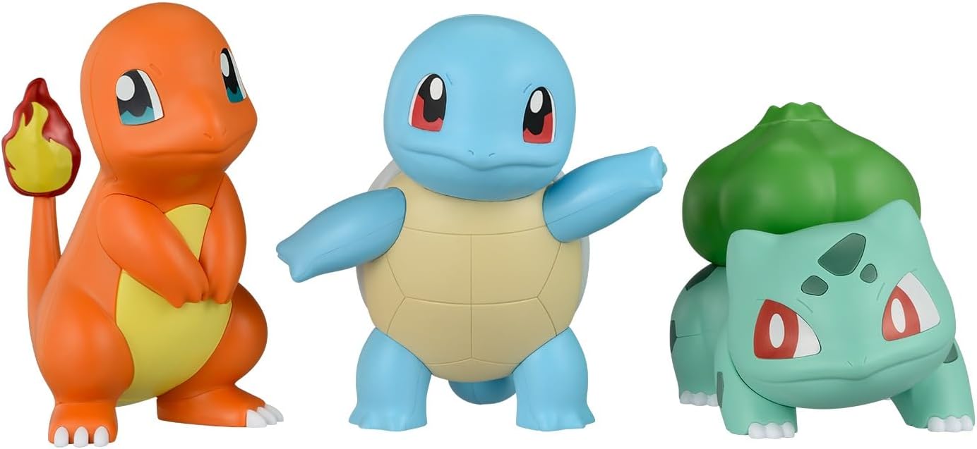 Maqueta Charmander + Squirtle + Bulbasaur Pokemon Plamo Plamo Bandai Spirits
