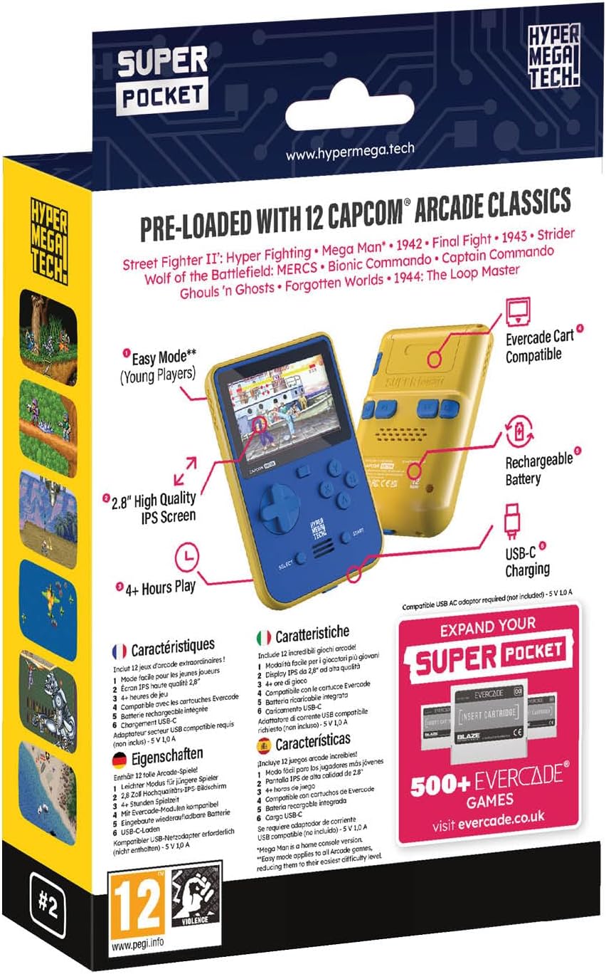 Consola Super Pocket Evercade Capcom