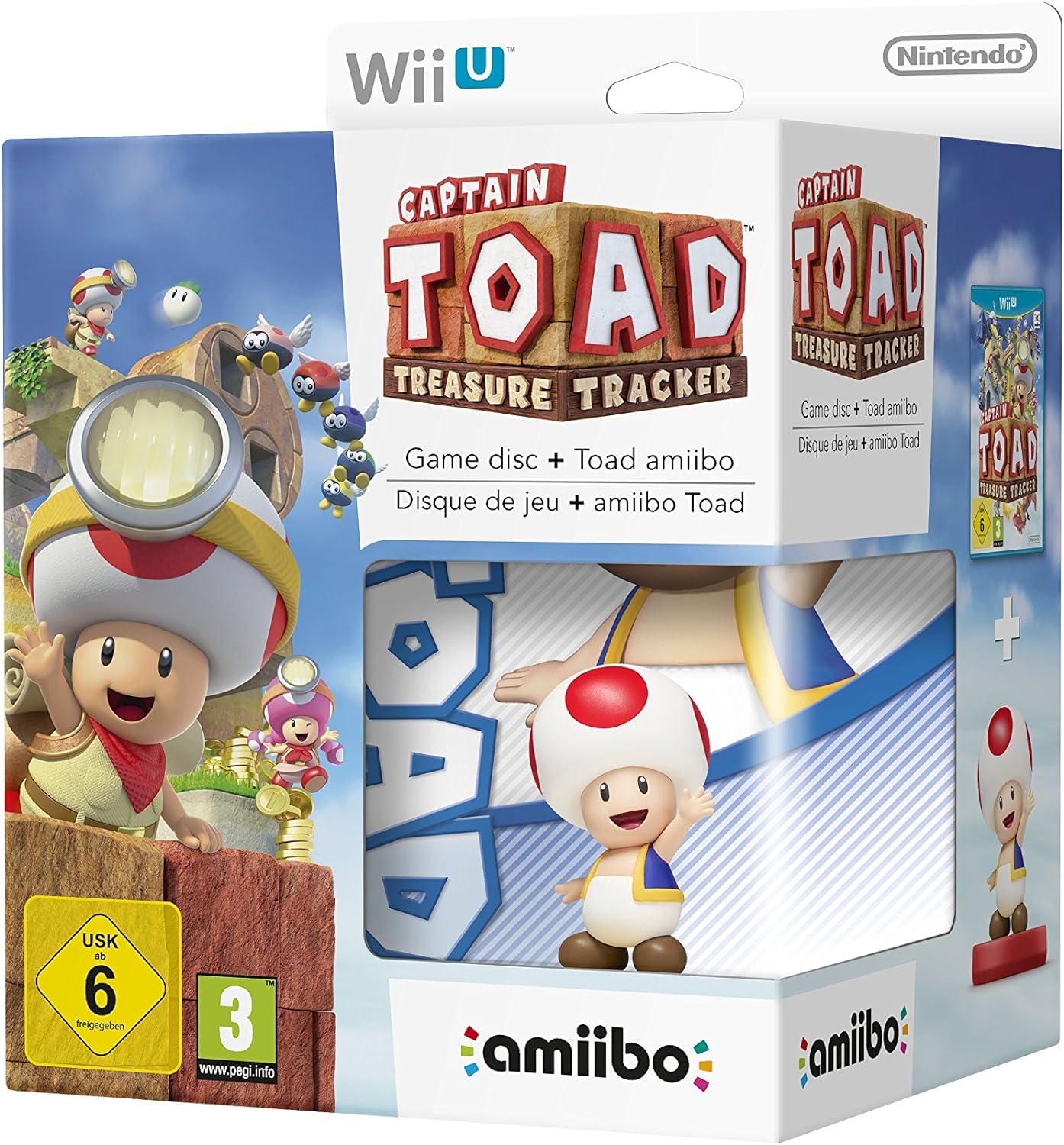 Captain Toad Treasure Tracker + Amiibo Toad WIIU