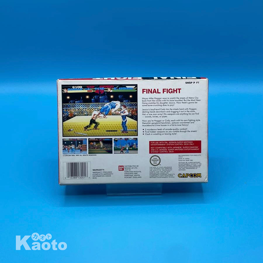 Final Fight SUPER NINTENDO (Importación inglesa)