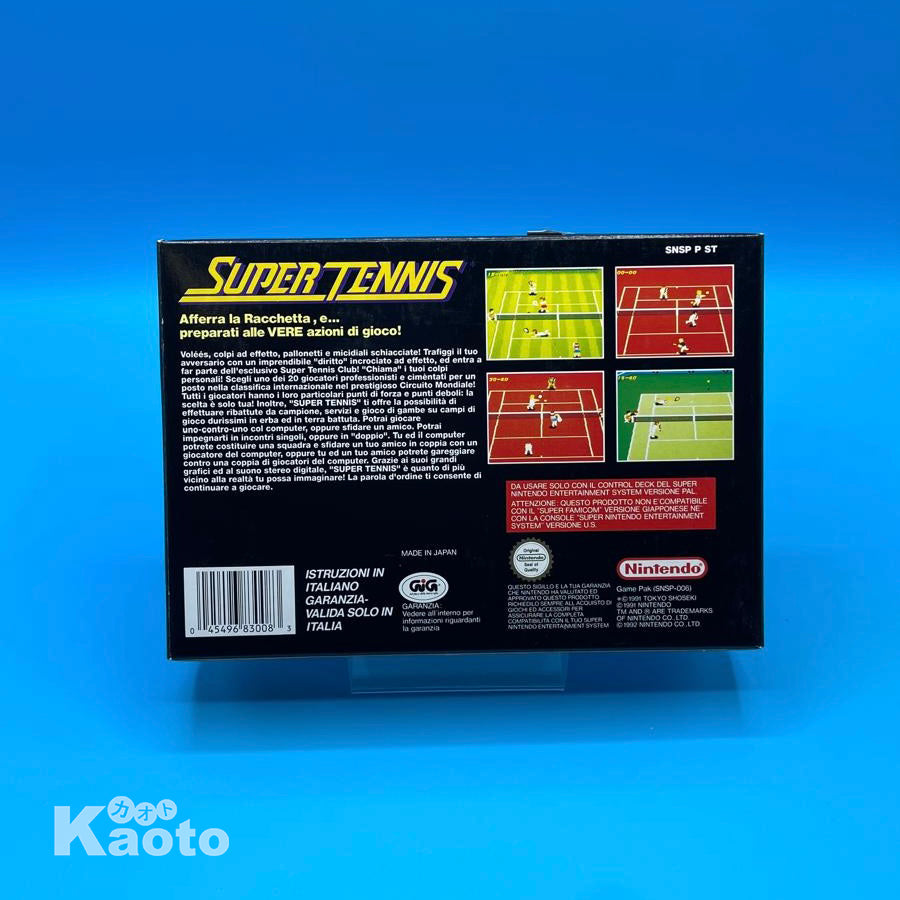 Super Tennis SUPER NINTENDO (Importación italiana)