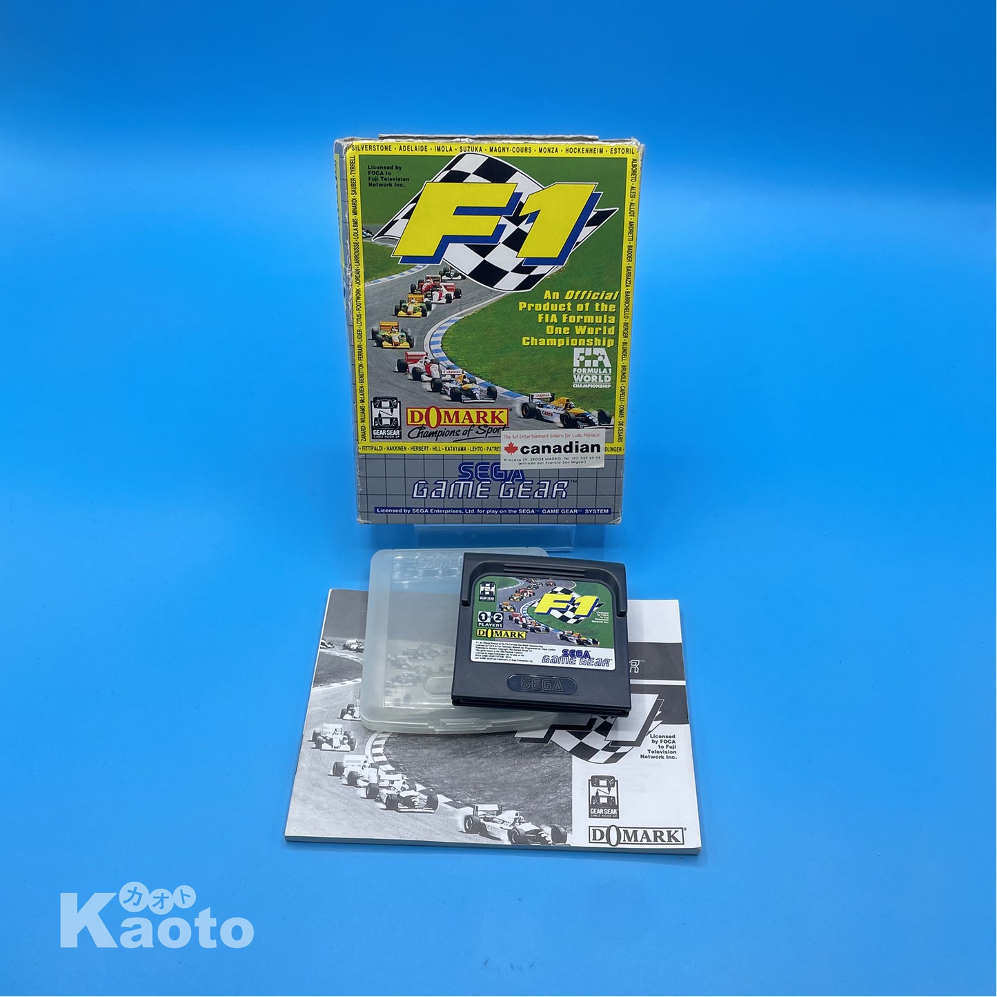 F1 GAME GEAR