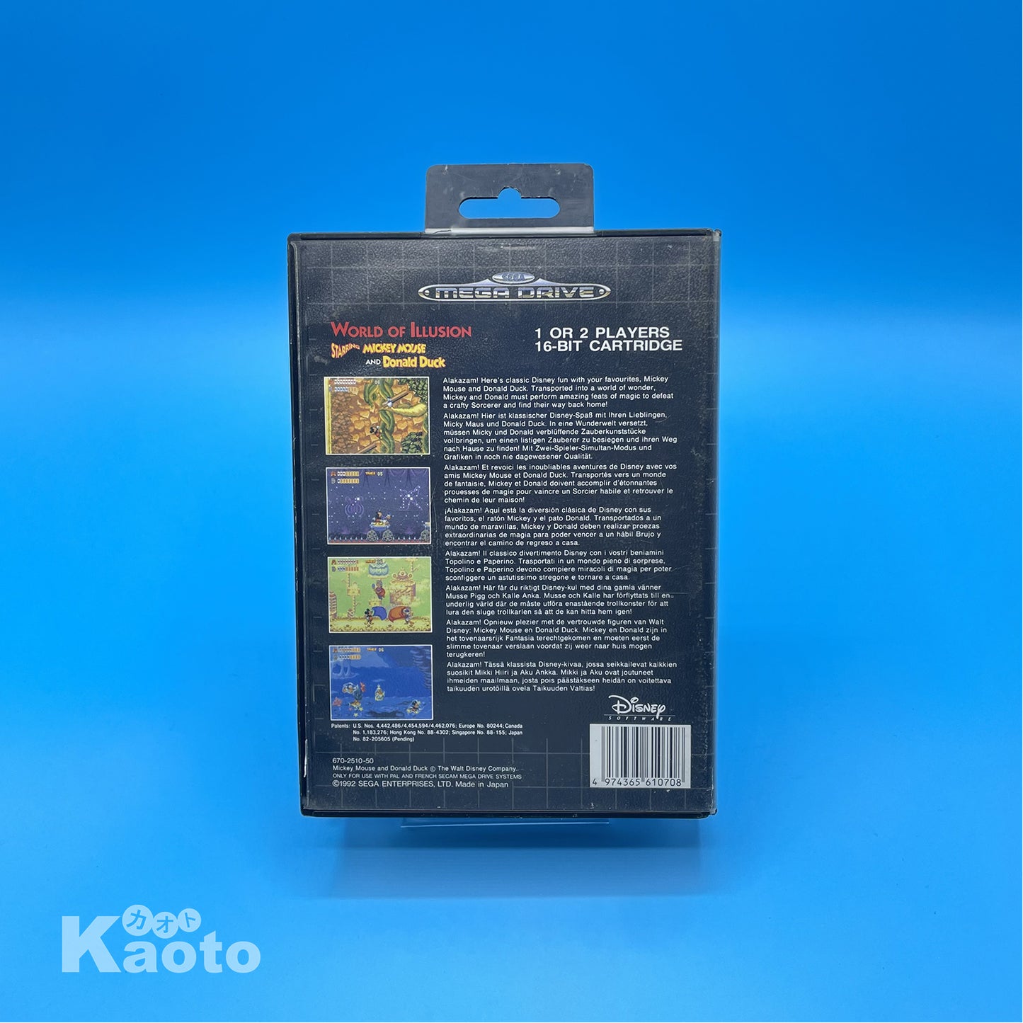 World of Illusion Starring Mickey Mouse and Donald Duck MEGA DRIVE