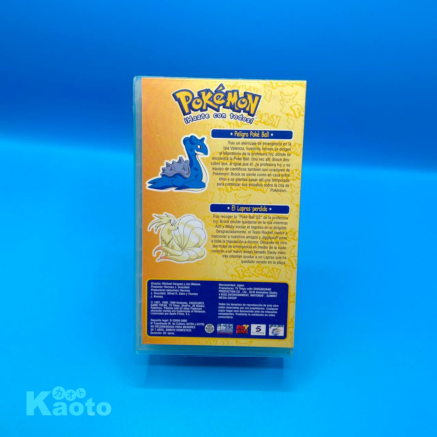 Pokemon Peligro Pokeball + El Lapras Perdido VHS