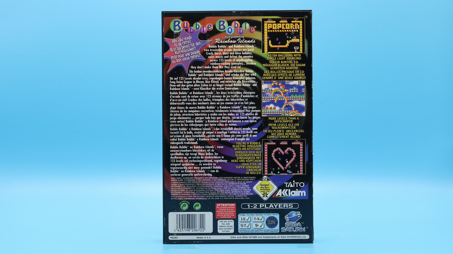 Bubble Bobble also Featuring Rainbow Islands SATURN
